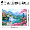 1Pcs Peacocks Waterfall Scene Decoration Background Bedroom Backdrop Decorations For Photo Studio Photo Booth Christmas Party