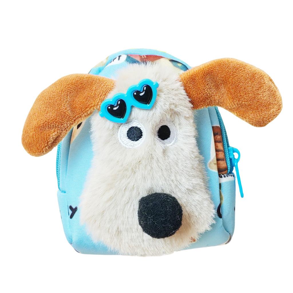 Wallace&gromit Plush Dog Keychain Mini Backpack Accessory With Sponge Filling For Kids And Collectors