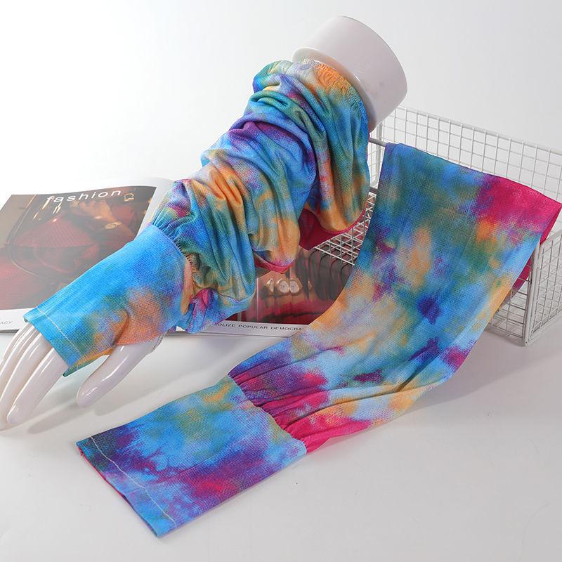 

Новые летние мужские и женские дышащие свободные увеличенные рукава для вождения и езды на велосипеде на открытом воздухе Защита от солнца Камуфляж Ice Silk Быстросохнущий 6