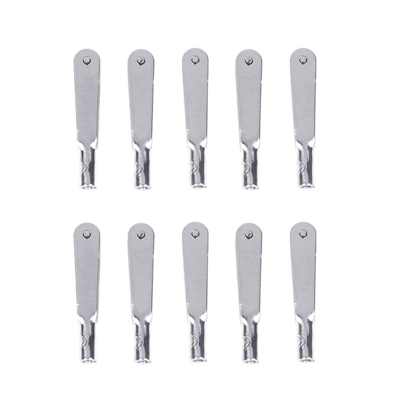 10Pcs Metal Iron Clevis Chuck Pull Rod Connectors Clamp Horn Alloy Screw Accessories Kit for Aircraft Car Model