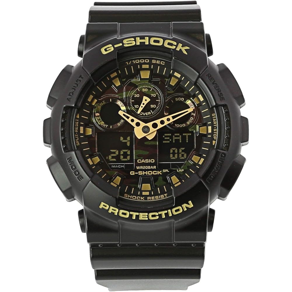 Casio G-Shock GA100CF-1A9 Black Rubber Sport Watch Japanese Quartz 200m Water Resistant