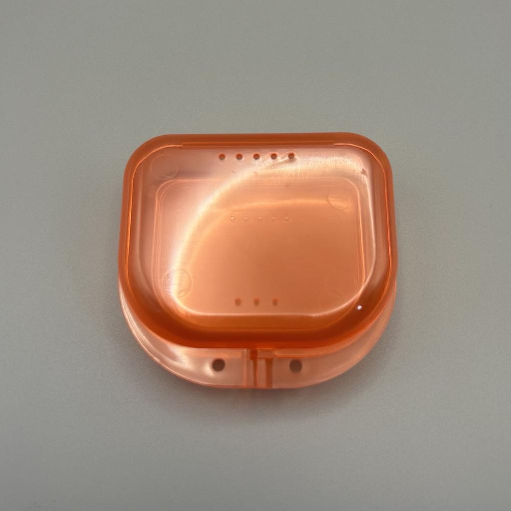 50 PCS Travel Denture Case with Air Holes Hygienic Protective Storage Box for Orthodontic Retainers Braces Aligners and Night Gu
