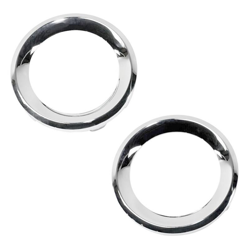 A03E-2PCS Front Fog Light Cover Fog Light Trim Ring Parts Accessories For Jeep Renegade - 6VM61SZ0AA 6VN96SZ0AA
