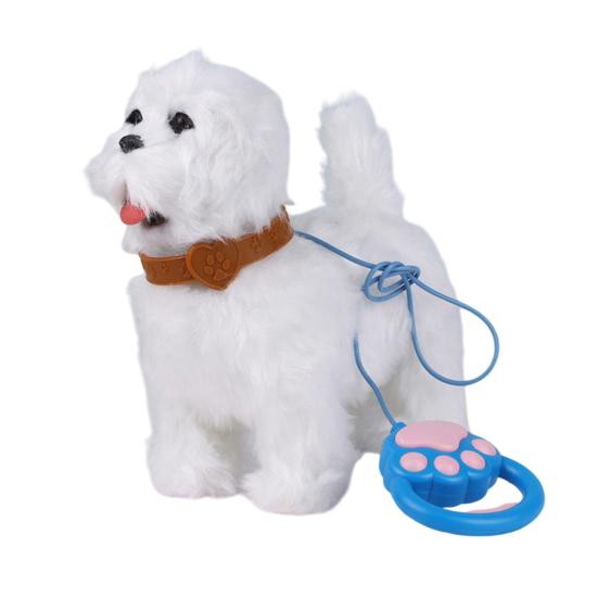 

Електрична плюшева іграшка для домашніх тварин з рухом язика, що облизується, реалістичними звуками, інтерактивна ходяча плюшева собака/кішка з повідцем, освітня іграшка-тварина E