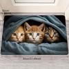 Non-Slip Cartoon Cat Carpet 40*60cm Decorative Mat Home Decor Soft Pad Mat  Kitchen