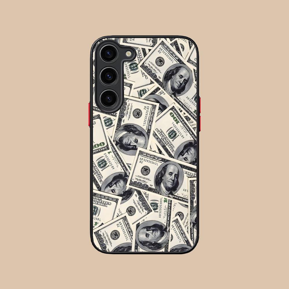 USD Dollar Silicone Mobile Phone Case for Samsung Galaxy S26 S25 S24 S23 S22 S21 Plus FE Ultra Colorful Cover