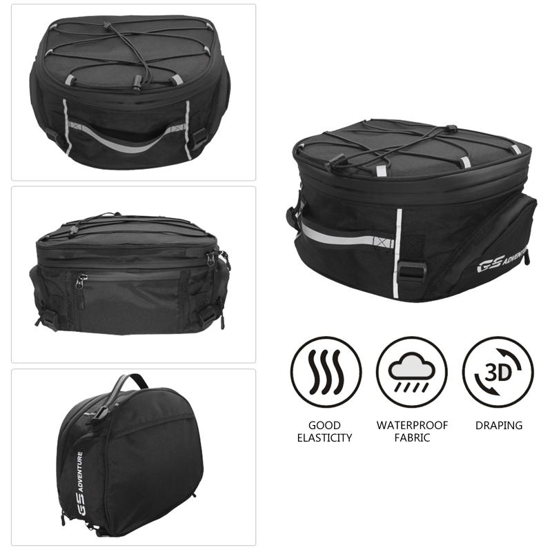 Motorcycle Tail Bag Rear for Bag with Waterproof Rain Cover for 50GS 00GS F850 F750GS