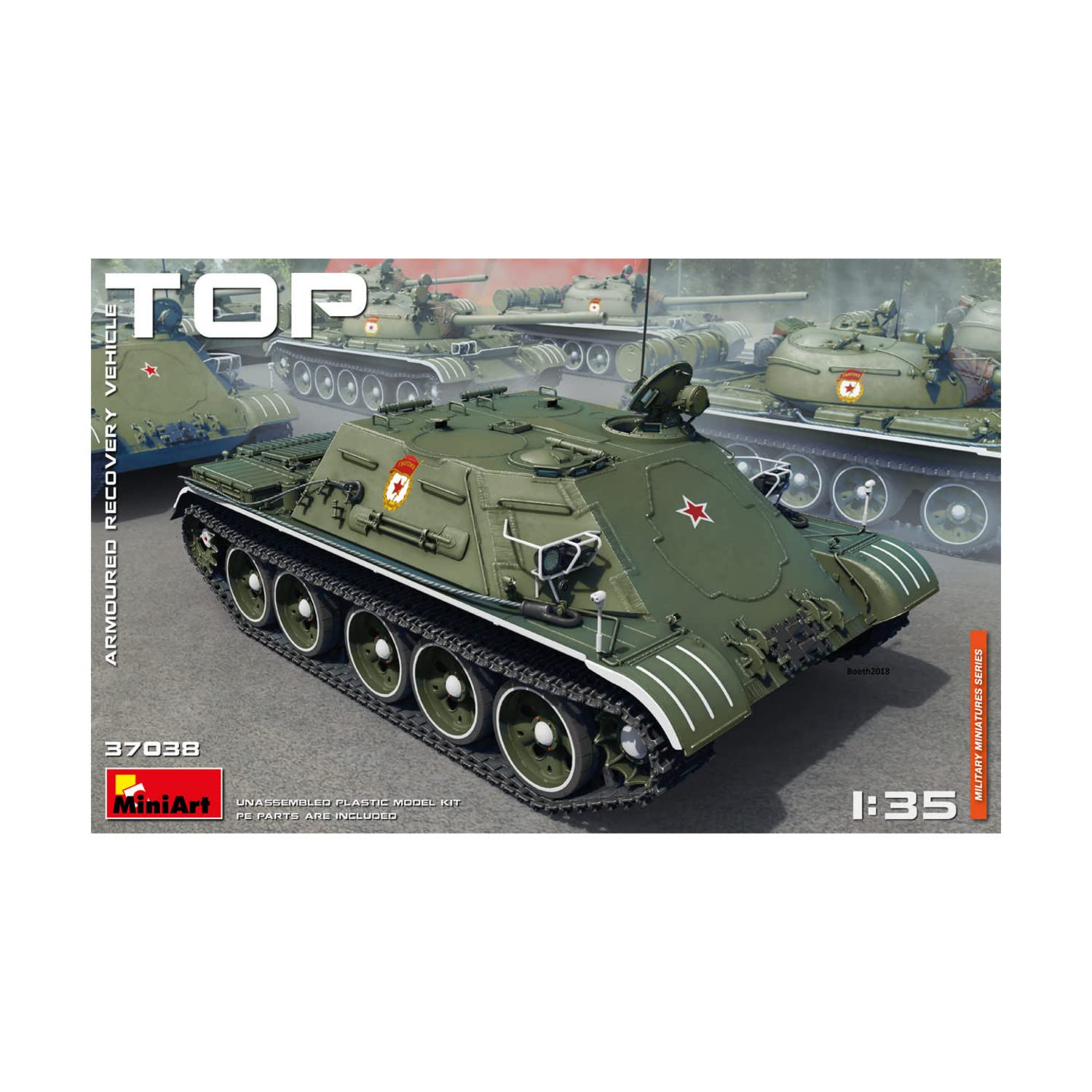 Miniart Советская армия ТОП Танк эвакуатор Пластиковая модель MA37038 1/35