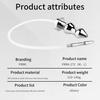 Male Stainless Steel Prostate Massager Sounding Gay Bead-Style Anal Plug with Penis Sound Urethral Anal Insertion Toy