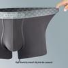 Men's Antibacterial Cotton Boxer Briefs with Mulberry Silk Crotch