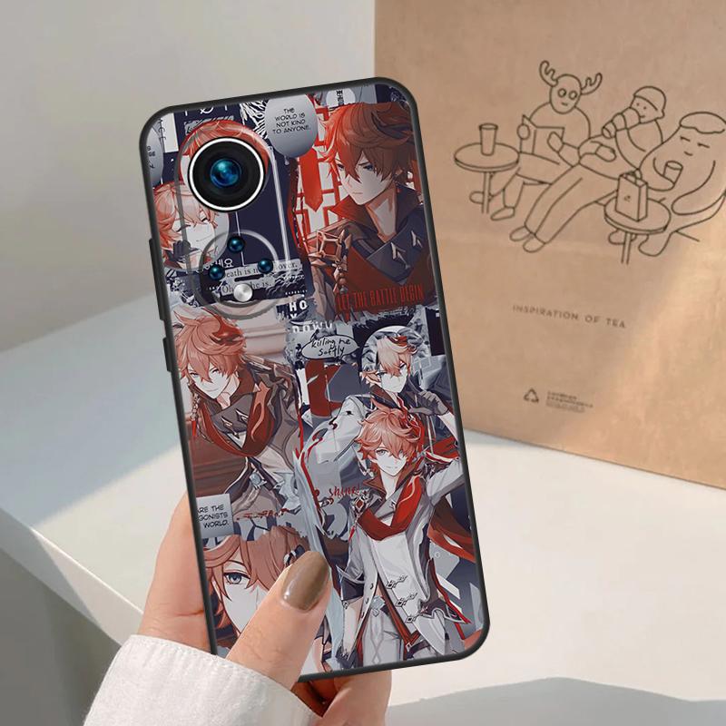 Genshin Impact Tartaglia Case For Honor Magic 5 6 7 Lite 8 Pro Honor 400 200 Pro X9c X9b X9a X8a X8b 50 70 90 Cover