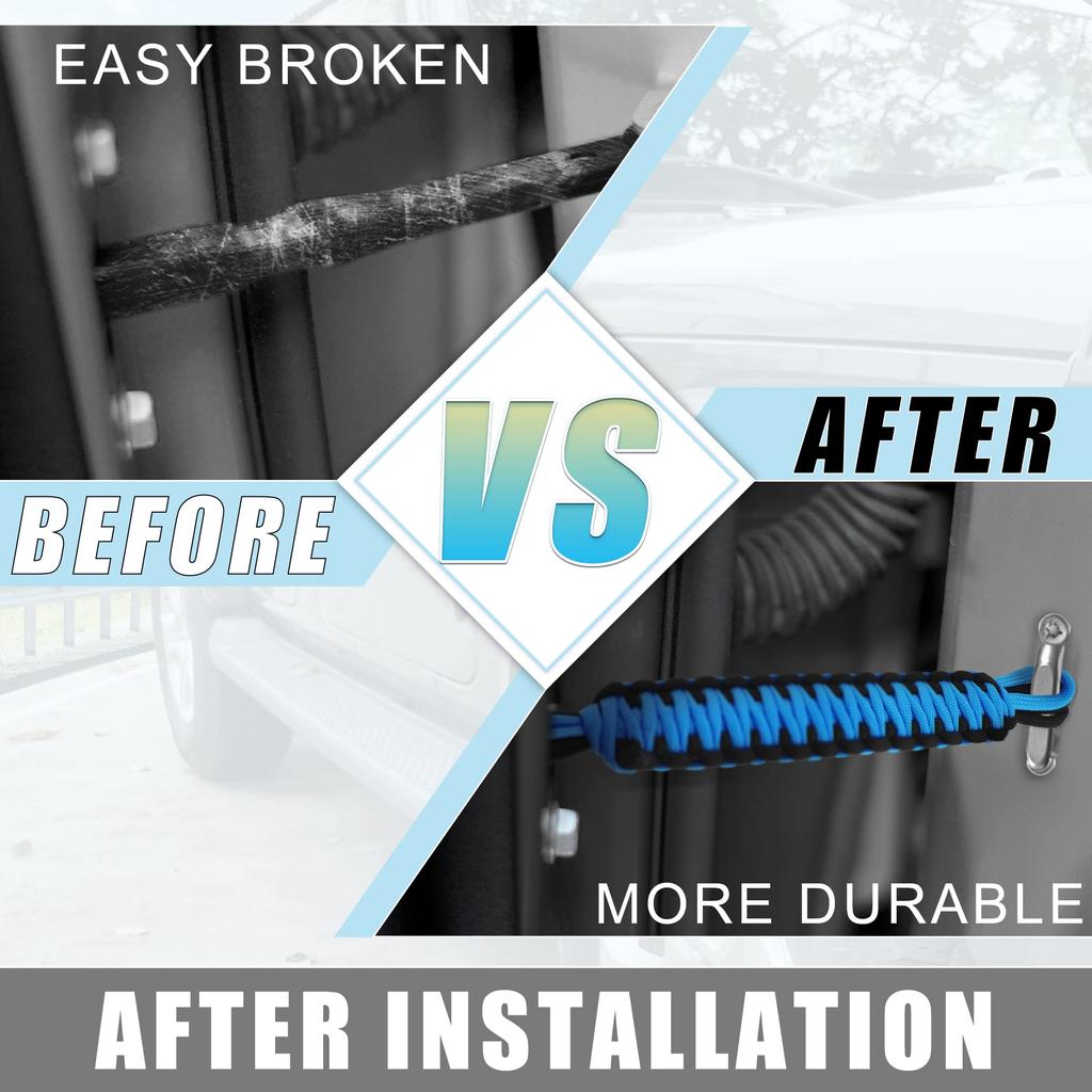 ACROPIX Car Door Limit Straps, Door Check Straps, Fits Jeep Wrangler YJ TJ JK