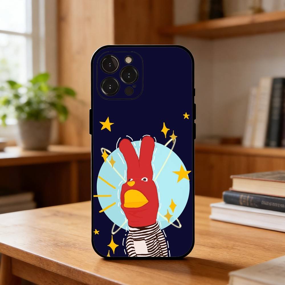 Cute B-Bodoque 31 Minutos Bunny Phone Case For iPhone17 16 15 14 13 12 11 Pro Max Plus,5G Soft Black Case