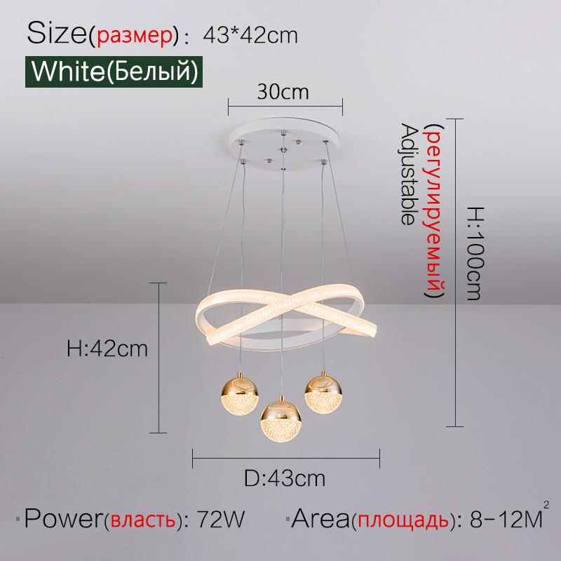 Light Luxury Dining Room Chandelier Designer Modern Minimalist Art Three-head Nordic Bedroom Round Table Dining Room Lamp