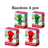 Cartoon Character Blind Box Building Blocks - Luigi & Yoshi Figures Small Particle Blocks Model Dolls For Kids Assembled Toy Gif
