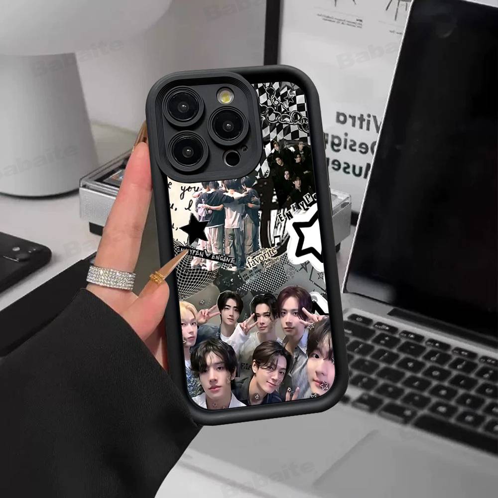 Korea E-Enhypenes Singing For IPhone 17 16 15 14 13 12 11 Pro Max Plus Phone Case Covers