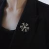 Snowflake Brooches for Women Ice Crystal Rhinestone Snowflake Pins Backpack Decoration Clothes Accessories Party Gift