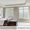 Frosted Window Privacy Film Heat Control UV Blocking, Static Cling Non-Adhesive Reusable Door coverings for Bathroom Home Office