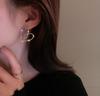 2023 New Trendy Heart Shape Big Hoop Earrings for Women Classic Hollow Stainless Steel Dangle Earring Personality Jewelry Gift