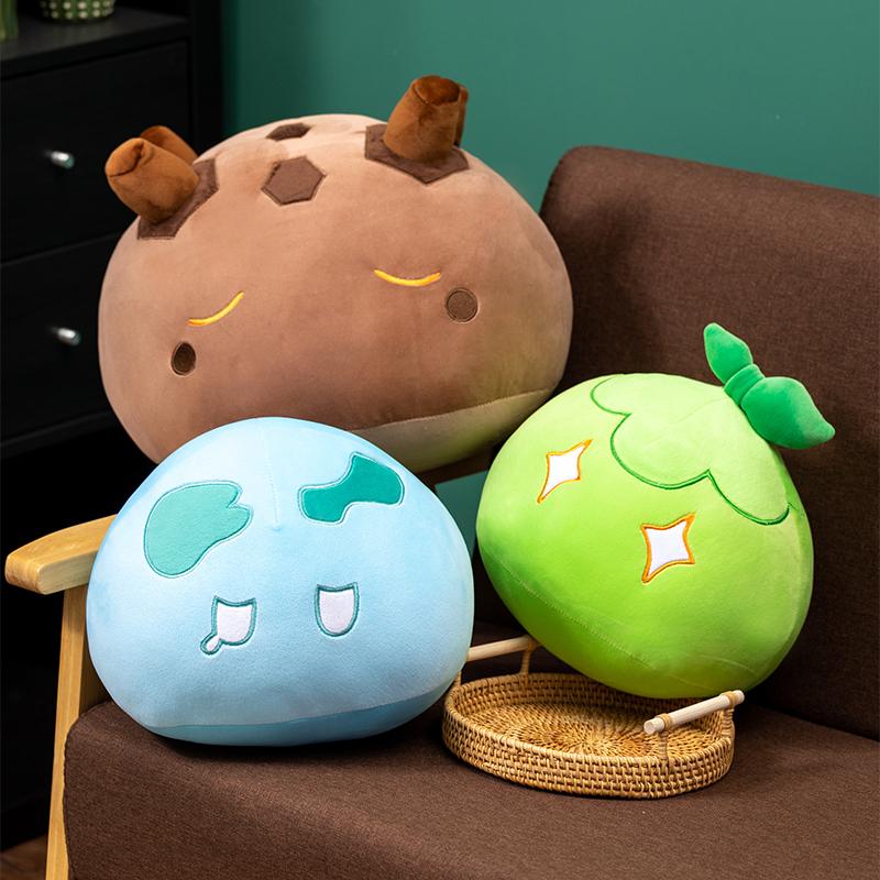 New Style Genshin Impact Game Plush Toys Kawaii Anime Slime Throw Pillow Keli Dango Toys Birthday Xmas Gift for Kids