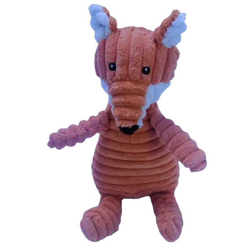 Fun Pet Toy Donkey Shape Corduroy Chew Toy For Dogs Puppy Squeaker Squeaky Plush Bone Molar Dog Toy Pet Training Dog Accessories