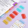 Candy Color File Classification Clamp Transparent Bookmark Clip High Quality Corner Clip  Student