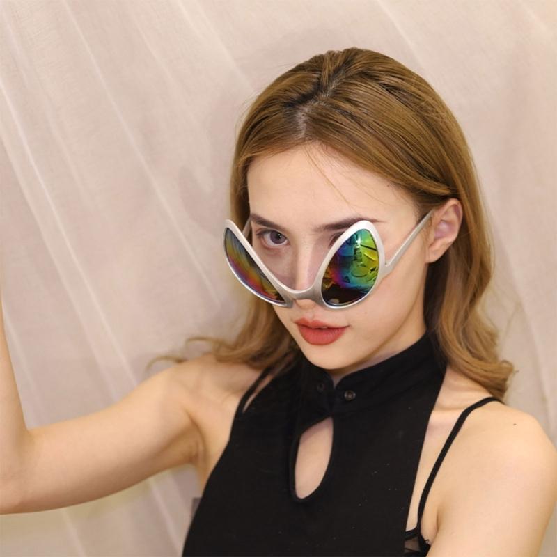 Space Theme Costume Alien Headband and Glasses Set Funny Alien Costume Accessories Martians Antenna Headband Bopper