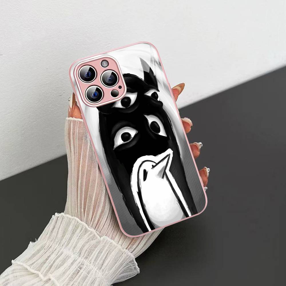 

Cartoon Goodnight P-Punpun Tempered Glass For Iphone 14 13 12 11 Pro Mini XS MAX 14Plus X XS XR Cover iphone 12