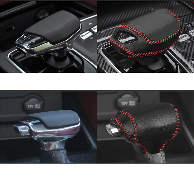 For Changan CS35 Plus CS85 Coupe CS75 CS55 Leather Car Gear Shift Collars Cover Automatic Gear Head Shift Knob