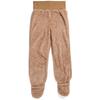 [nicoly] Heated Socks, Long Cover, Ultra Warm Heated Pants, Cold Weather Protection, Unisex, Fluffy Lounge Pants (Free Size, Beige)