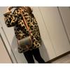 Women Leopard Jackets Furry Casual Vintage Coats Lady Baggy Designed Clothes