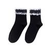 Stylish Lace Middle Tube Socks Girls Black White JK Cotton Breathable Casual Female