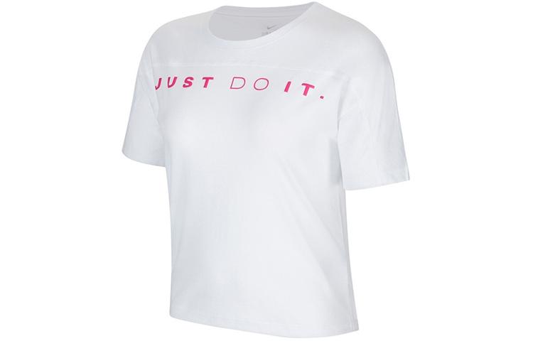 Nike MILER T Shirts Women s White Crew Neck Moderate Straight Fit CT6971-100 XS