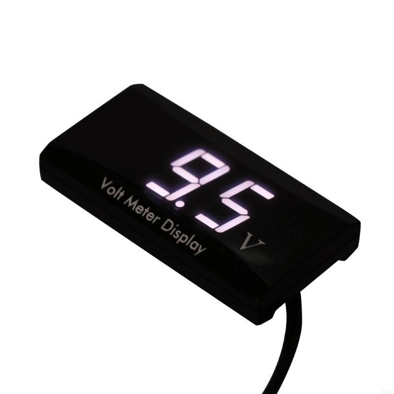 2025 Ny digital voltmeter LED digital skjerm Sirkulær voltmeter Bilspenningsmåler 8-16V Digital skjerm Voltmeter