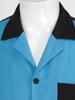 Men's Clothing Rockabilly Style Shirts Short Sleeve Fifties Bowling Casual Button-Down Shirts