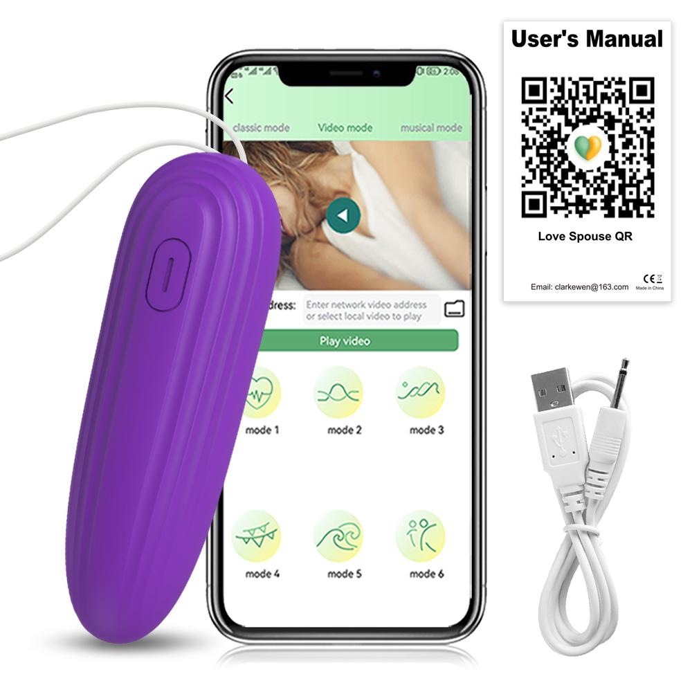 Aplikace Bluetooth Mini Bullet Vibrator pro ženy Clit Stimulator Bezdrátové dálkové kalhotky Vibrační Love Egg Ženská sexuální hračka pro dospělé 18