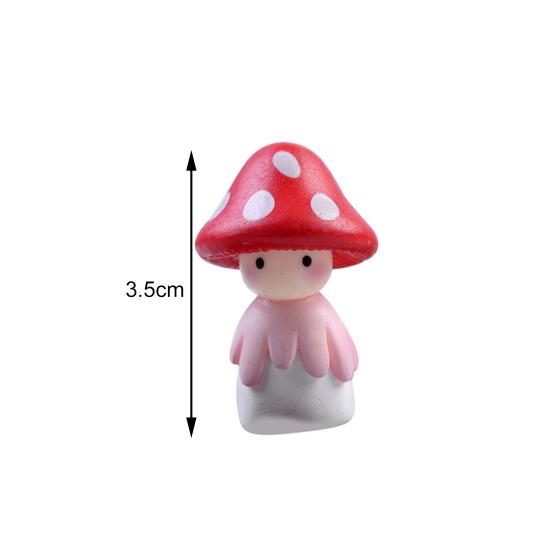 Wear-resistant Space-saving Convenient Easy To Carry Garden Miniature Mushroom Doll