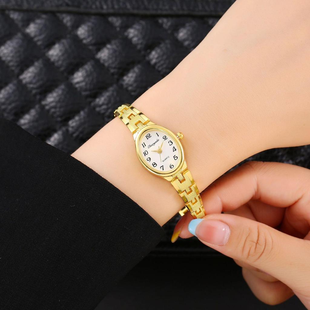 Oval Dial Women Quartz Watches Fashion Luxury Ladies Watch Stainless Steel Wristwatch Gift Dress Clock Reloj Mujer