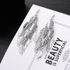 [Fashion Trendy Metal Fringe Long Drop Earrings Exaggerated Elegant Ear Hooks Earrings]