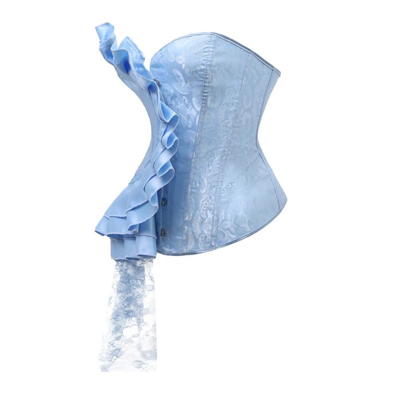 Corsetto in Raso con Bordino in Pizzo Stile Corte: Guaina modellante con supporto lombare e controllo addominale