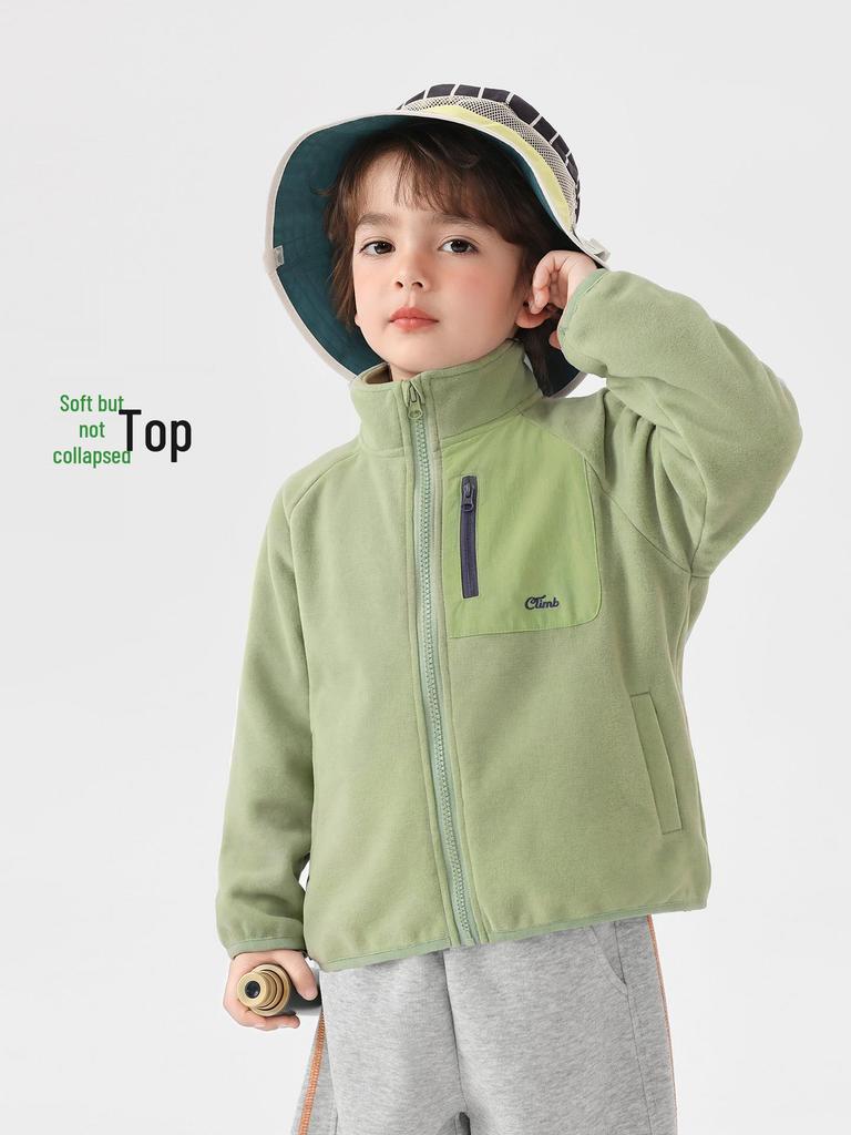 Europäische Jungen-Bergsteigerjacke - Frühjahr 2026 Neue Trendige Kinder-Outdoor-Jacke für Kleinkinder und Kinder