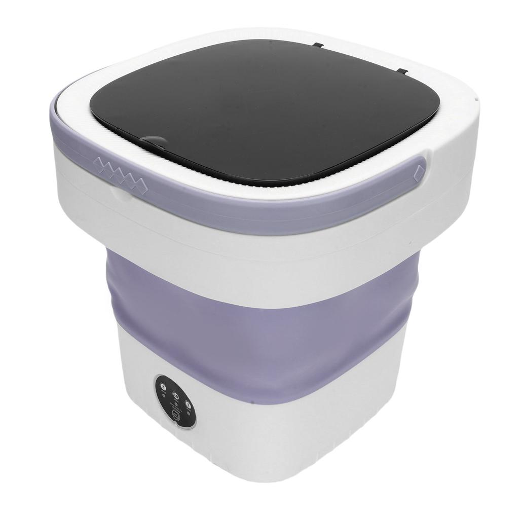Portable   Washing Machine Small Clothes Foldable Laundry Machine with 3 Cleaning Modes for Hotel Home Apartment