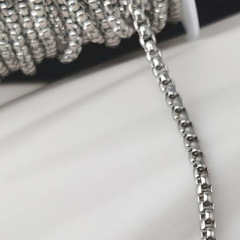 No Fade 2Meters Stainless Steel Link Chains for Jewelry Making DIY Necklace Bracelet Chain Accessories Beaded Chain Wholesale