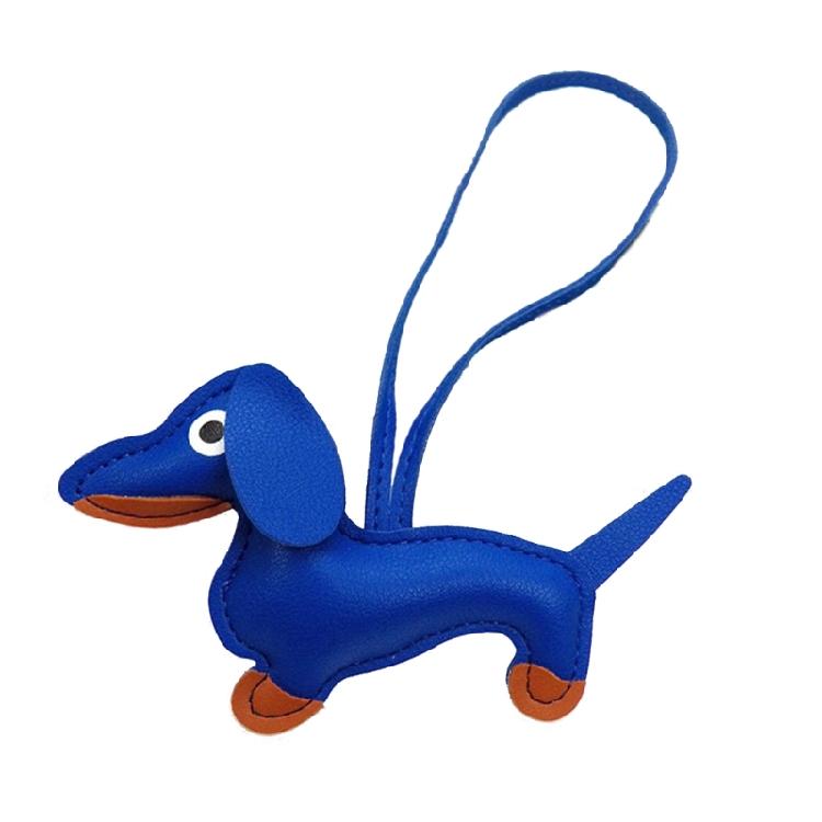 Süßer PU-Leder Tieranhänger Niedlicher Dackel Hund Schlüsselanhänger Anhänger Hängendes Ornament Rucksack Handtasche Charm Geschenk