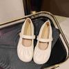 Flat bottom Mary Jane single shoes women's new summer skirt shallow mouth soft sole