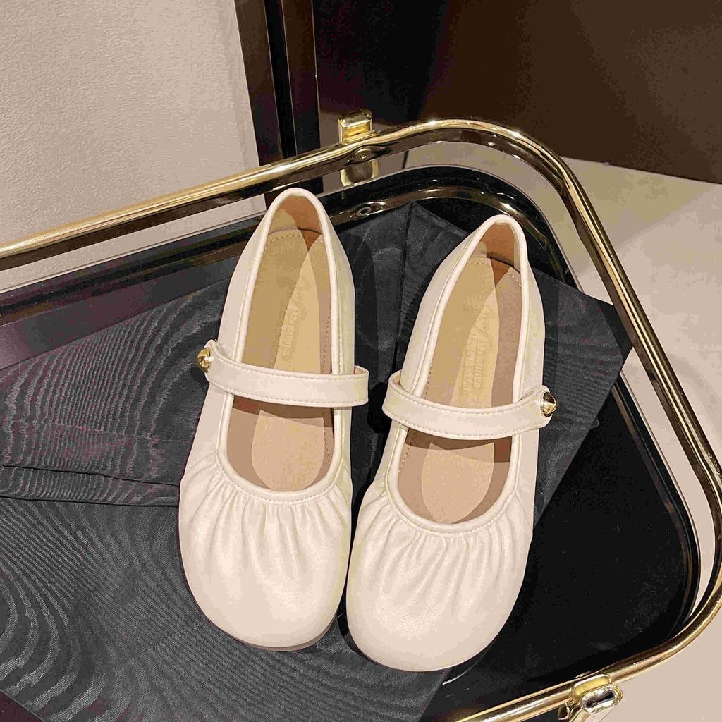 Flat bottom Mary Jane single shoes women's new summer skirt shallow mouth soft sole