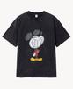 VTWO Vintage Washed Smile _Mickey_ T-Shirt (Black)
