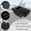 5-in-1 Arm Rest Cover Universal Armrest Storage Box Upgrade Memory Foam Console Cover with Cup for Car Phone Tissue Box Holder