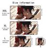 Mask anime girl Mouse Pad Large Computer Office Game Table Mats XXL Rubber Anti-slip Gaming Keyboard Mousepads Long Desk Pads