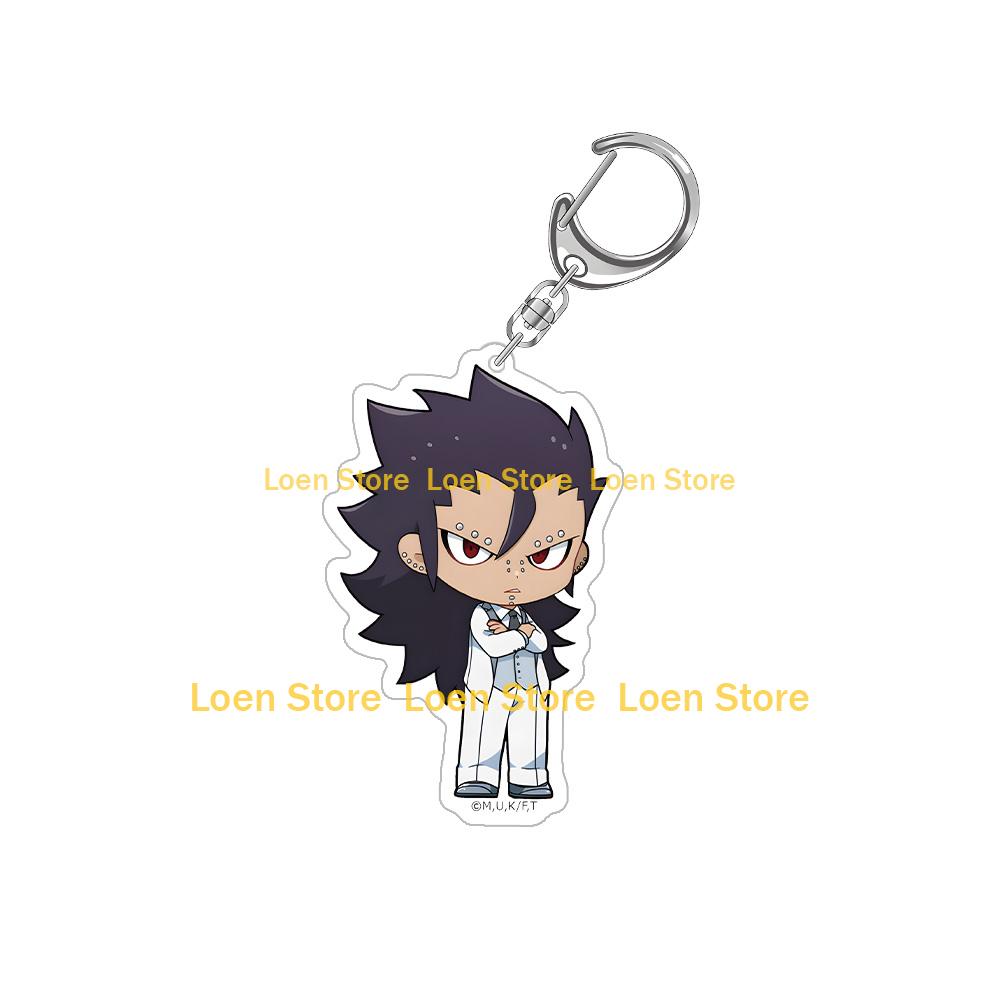 FAIRY TAIL 100 Years Quest Dress-up Natsu Dragneel Lucy Heartfilia Erza Scarlet Gray Fullbuster Chibi Anime Acrylic Keychain Toy